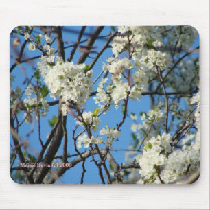 Tapis De Souris Fleurs blanches - Jardins de Californie Mousepad