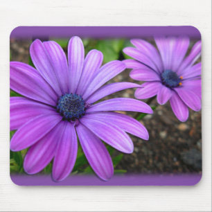 Tapis De Souris Fleurs Bleues Mousepad Daisy Daisy Cadeaux Ordinat