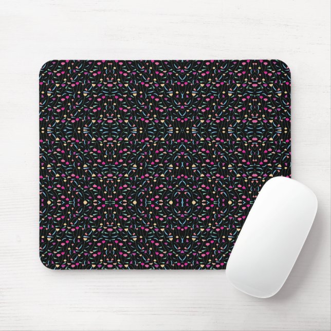 Tapis De Souris Fleurs colorées (Avec souris)