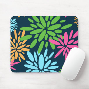 Tapis De Souris Fleurs colorées Abstraites Mousepad