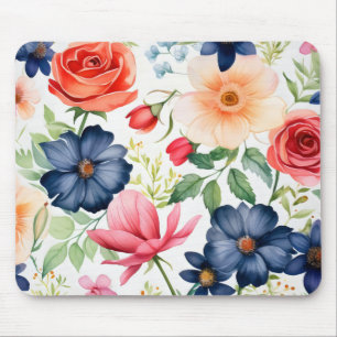 Tapis De Souris Fleurs colorées délicates
