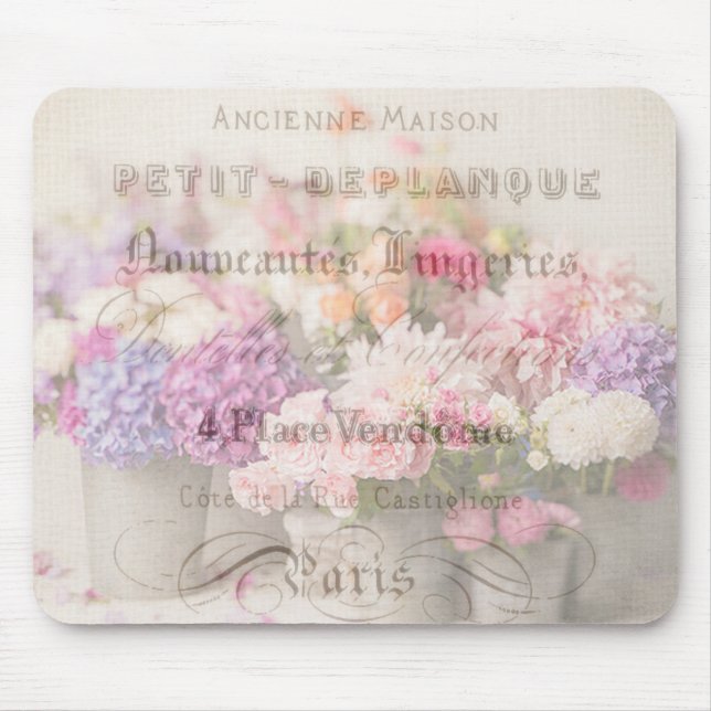 Tapis De Souris Fleurs d'accents français Mousepad (Devant)