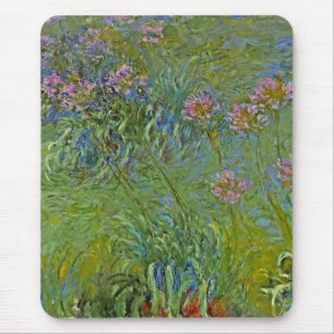 Tapis De Souris Fleurs d'Agapanthus (par Claude Monet)