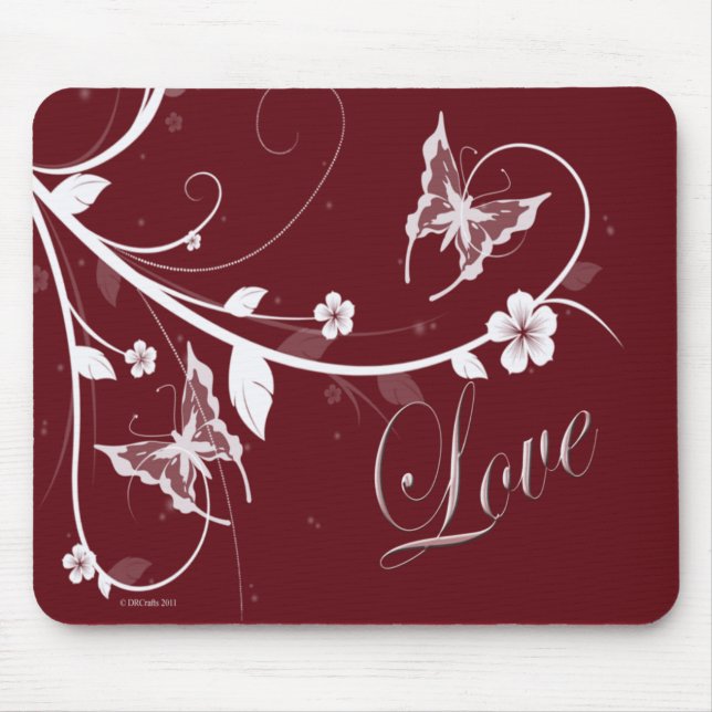 Tapis De Souris Fleurs d'amour (Devant)