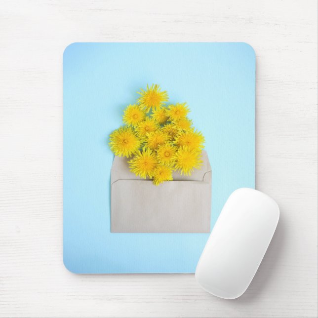 Tapis De Souris Fleurs | Dandelions dans l'enveloppe (Avec souris)
