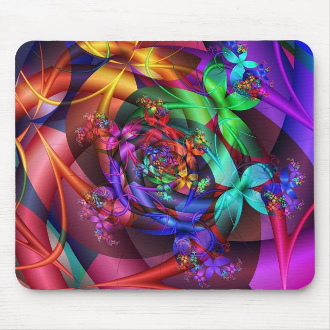 Tapis De Souris Fleurs dans le ciel (Devant)
