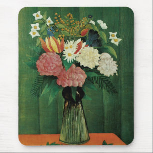 Tapis De Souris Fleurs dans un vase vert