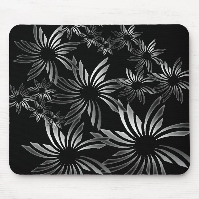 Tapis De Souris Fleurs d'argent (Devant)