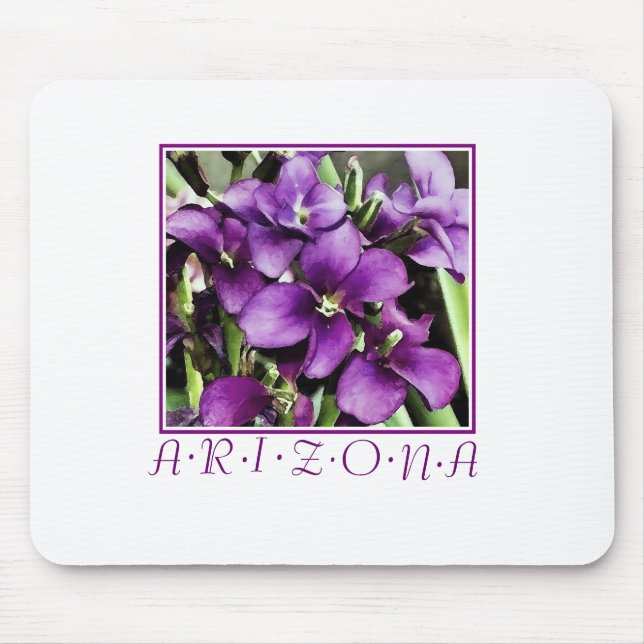 Tapis De Souris fleurs d'arizona violette mousepad (Devant)