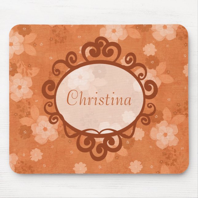 Tapis De Souris Fleurs d'automne Mousepad (Devant)