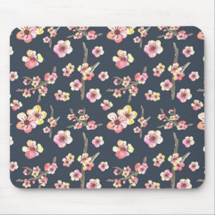 Tapis De Souris Fleurs de cerisier de marine florales