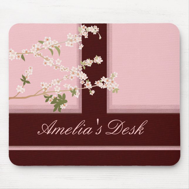 Tapis De Souris Fleurs de cerisier Mousepad (Devant)