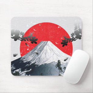 Tapis De Souris Fleurs de cerisiers Mont Fuji Japon