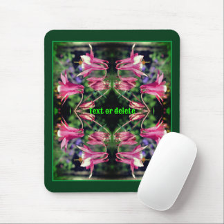 Tapis De Souris Fleurs de colonne rose Abstrait Personnalisé
