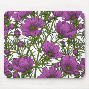 Tapis De Souris Fleurs de cosmos violet