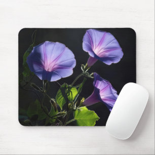 Tapis De Souris Fleurs de Gloire du Matin Illuminées