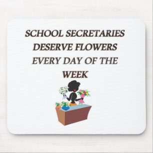 TAPIS DE SOURIS FLEURS DE L'ÉCOLE SECRETARYDESERVE