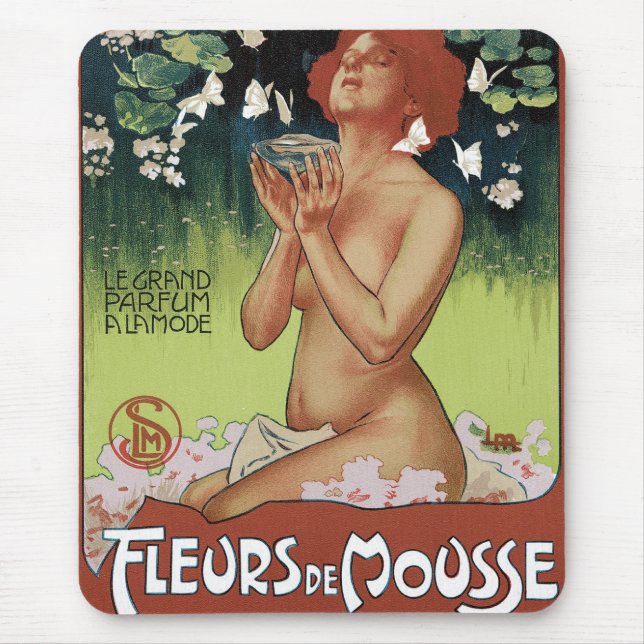 Tapis De Souris Fleurs de Mousse (Devant)