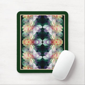 Tapis De Souris Fleurs de pivoine rose Multipliées Abstraites