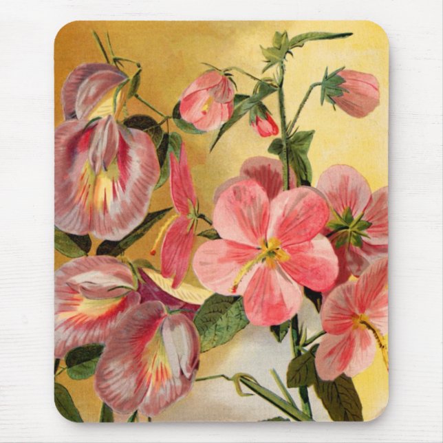 Tapis De Souris Fleurs de pois doux (Devant)