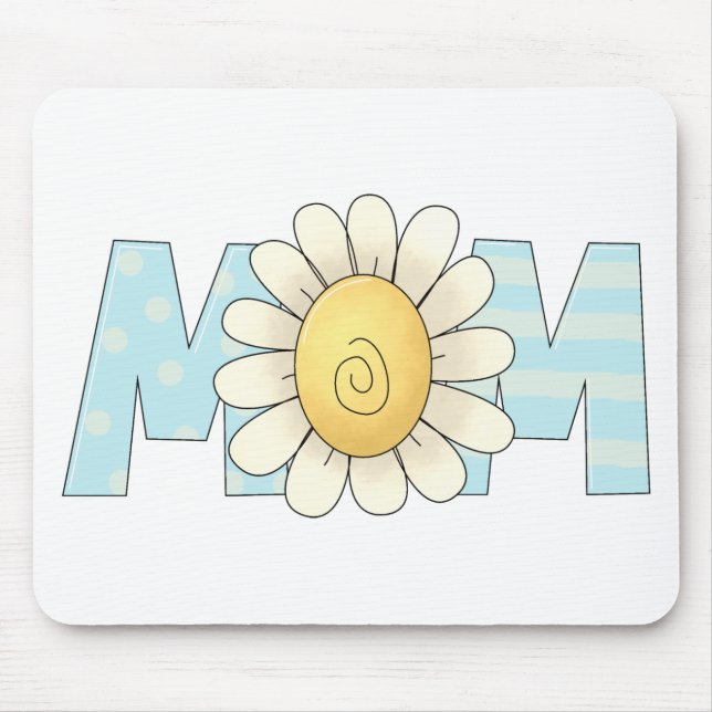 Tapis De Souris Fleurs de printemps maman (Devant)