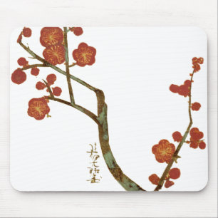 Tapis De Souris Fleurs de prune, Ogata Korin Art japonais