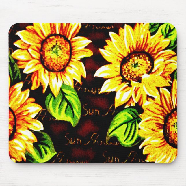 Tapis De Souris Fleurs de soleil (Devant)