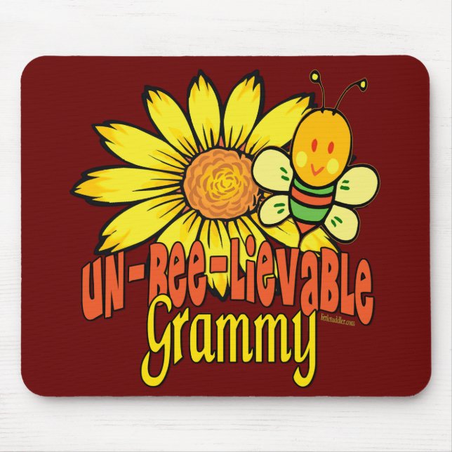 Tapis De Souris Fleurs de soleil Grammy incroyables (Devant)