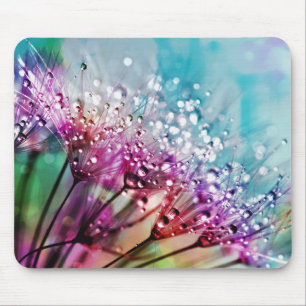 Tapis De Souris Fleurs de spectre arc-en-ciel