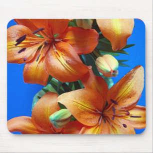 Tapis De Souris Fleurs de tilleul orange imprimé mousepad