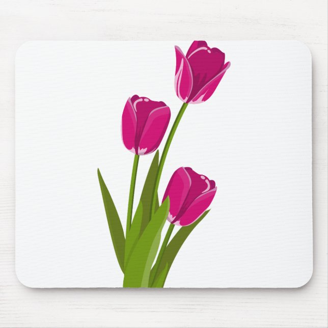 Tapis De Souris Fleurs de tulipes (Devant)