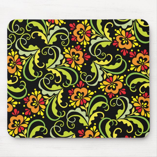 Tapis De Souris fleurs décoratives (Devant)