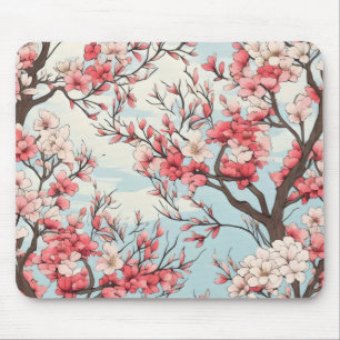 Tapis De Souris Fleurs des arbres en fleurs du printemps
