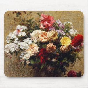 Tapis De Souris Fleurs d'été vintages par Henri Fantin-Latour