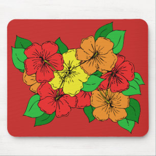 Tapis De Souris Fleurs d'Hibiscus ROY