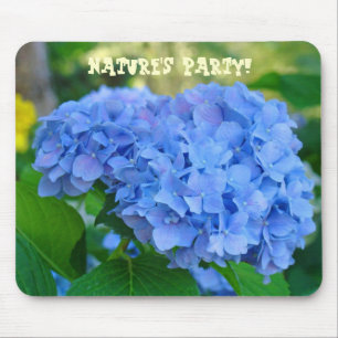 Tapis de souris Fleurs d'hortensia bleu de La Fête