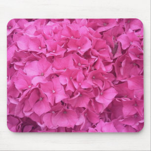 Tapis De Souris Fleurs d'hortensia rose vif