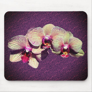 Tapis De Souris Fleurs d'orchidées fantaisistes