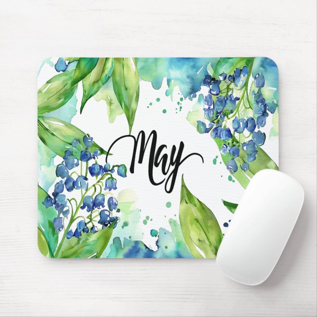 Tapis De Souris Fleurs du mois de naissance/Mai (Avec souris)