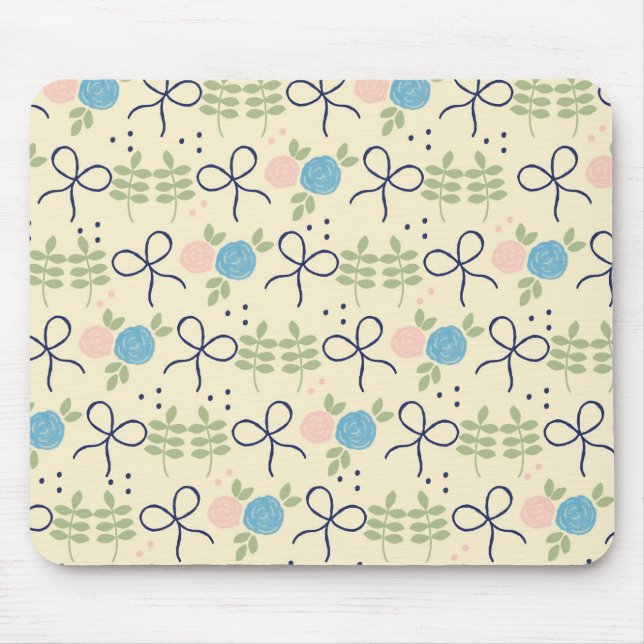 Tapis De Souris Fleurs et Bouw Mousepad (Devant)