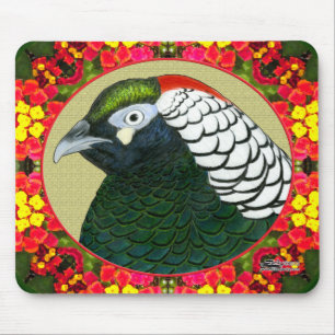 Tapis De Souris Fleurs et faisan Amherst