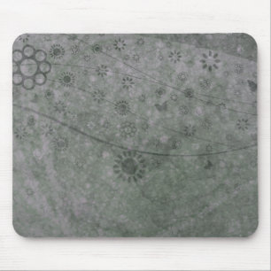 Tapis De Souris Fleurs et papillons rétro de lavande Abstraits