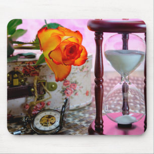 Tapis De Souris Fleurs et temps