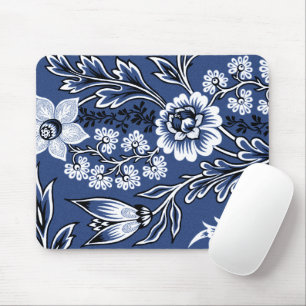 Tapis De Souris Fleurs Fantastiques (Bleu) Beaux-Arts