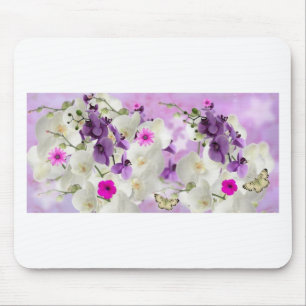 Tapis De Souris fleurs florales vignes orchidées fleurs plantes