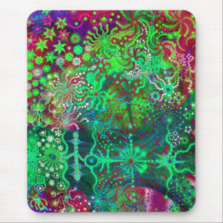 Tapis De Souris Fleurs fluorescentes