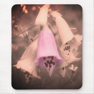 Tapis De Souris Fleurs Foxglove Vintage Noir Et Blanc