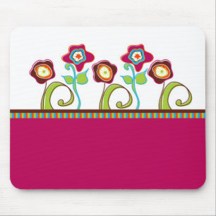Tapis De Souris Fleurs funky Mouse Pad