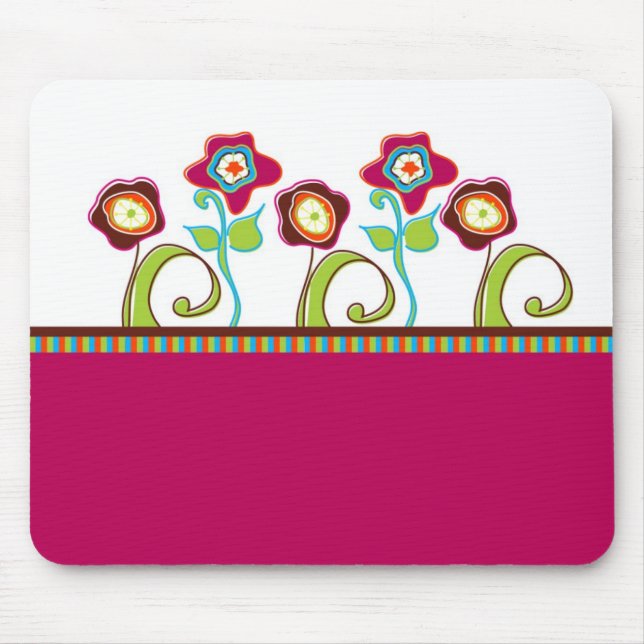 Tapis De Souris Fleurs funky Mouse Pad (Devant)