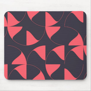 Tapis De Souris Fleurs géométriques circulaires élégantes, chic et